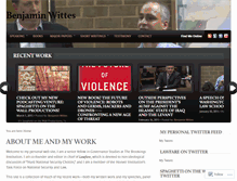 Tablet Screenshot of benjaminwittes.com